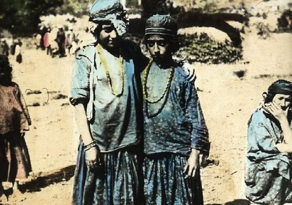 Photo of the Day:  Sad Girl, Happy Girl, Iran 1900 (Sykes)