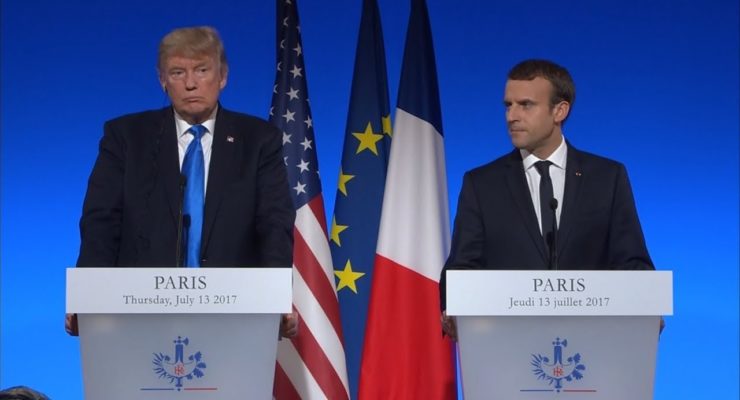 Trump & Macron Consult on Syria Cease Fire in Shadow of Don Jr. Scandal