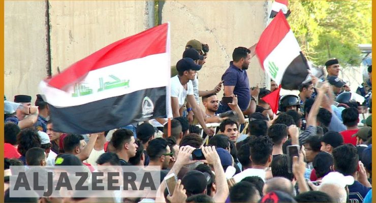 Massive South Iraq Protests move to Baghdad as Police use Water Canons; 1 Dead