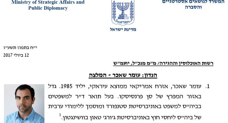 Israeli Court orders Human Rights Watch Director Deported for Blowing Whistle on Business ties to Settlements