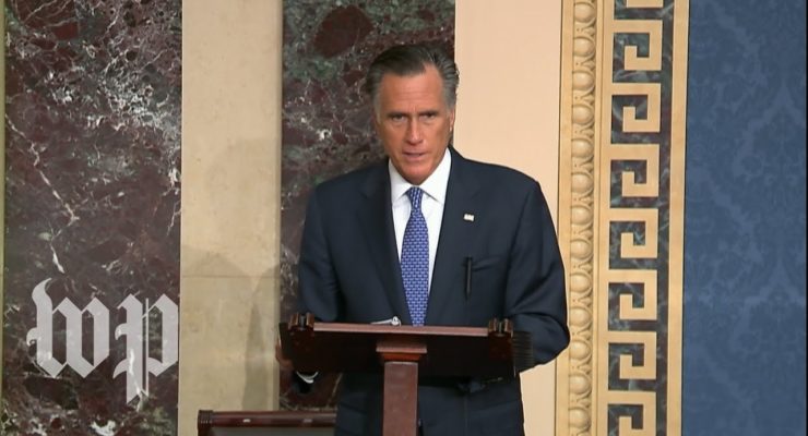 Sen. Mitt Romney’s Historic Speech Explaining Why he Voted to Impeach and Remove Trump