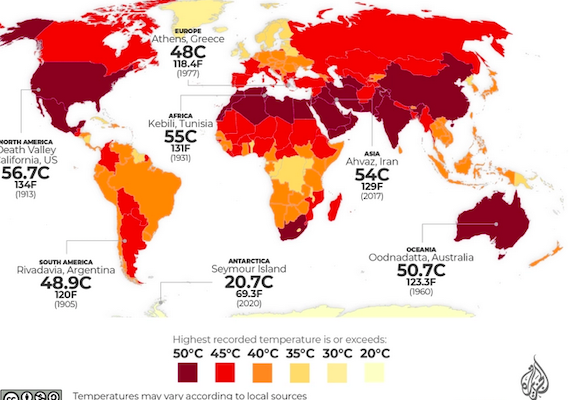 Kuwait is the Hottest Place on Earth; Lytton, Canada was Right Behind it, and then it Burned Down; This is not Normal