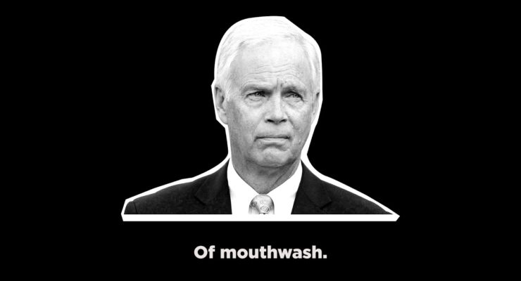 As 6x as Many die of COVID in Deep Red Counties as in Deep Blue, Sen. Ron Johnson touts . . . Mouthwash as Cure