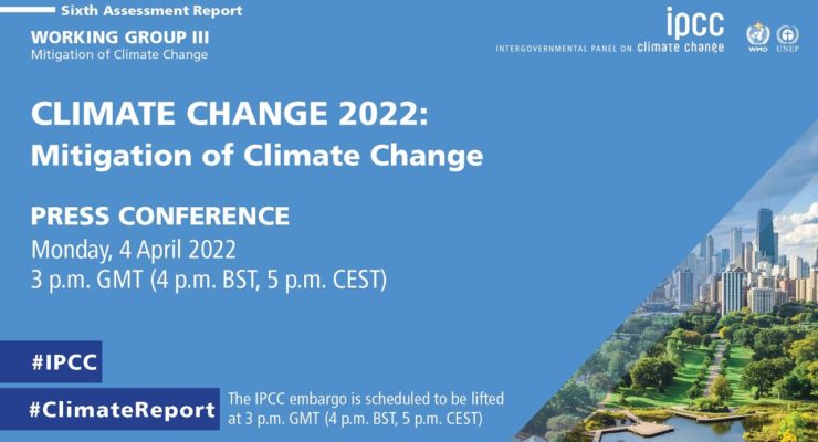 IPCC report: We can’t Meet Climate Goals, without Deeply Slashing our CO2 Emissions
